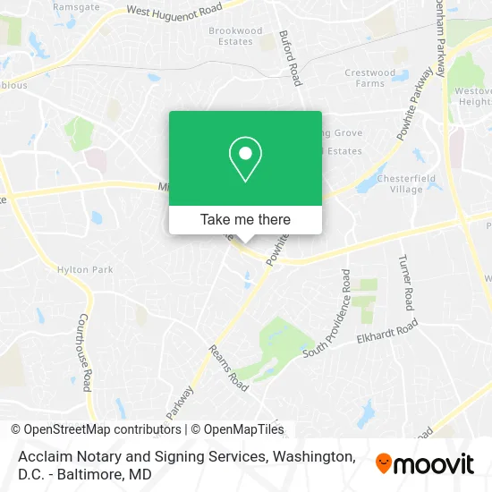 Acclaim Notary and Signing Services map