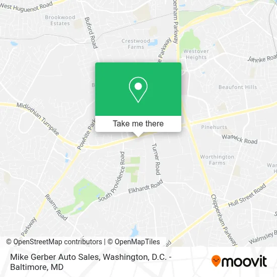 Mike Gerber Auto Sales map