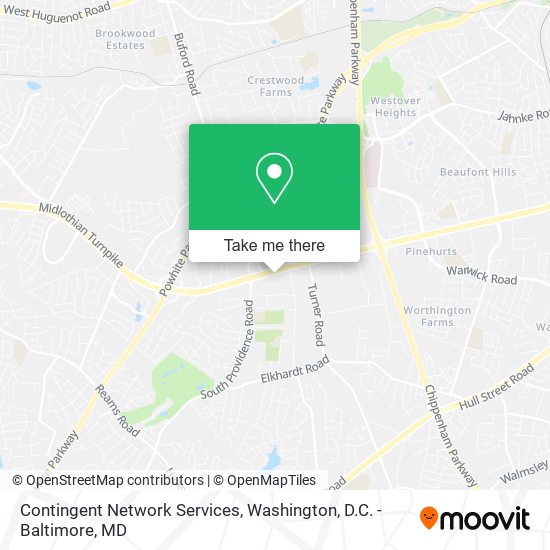 Contingent Network Services map