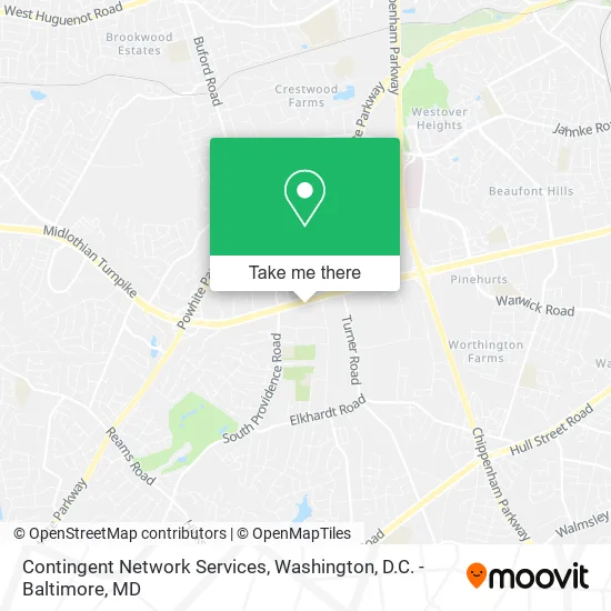 Mapa de Contingent Network Services