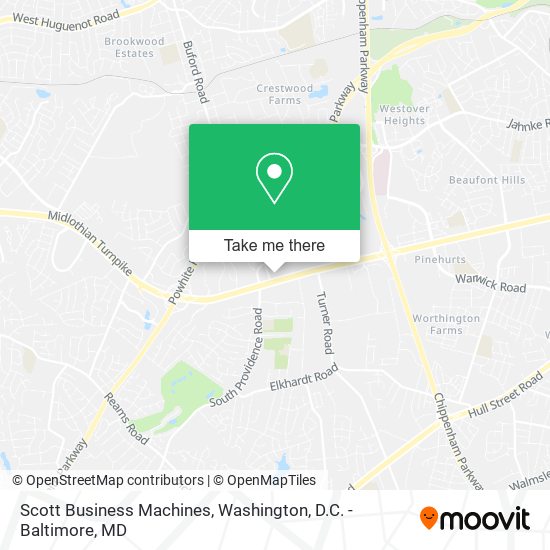 Scott Business Machines map