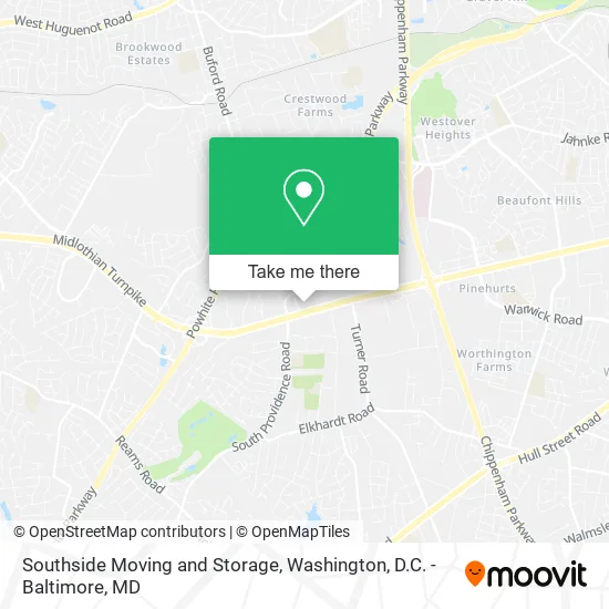 Mapa de Southside Moving and Storage
