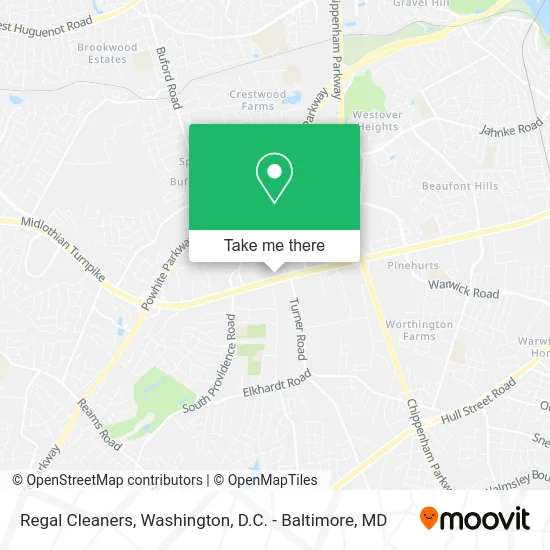 Regal Cleaners map