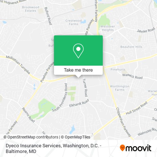 Mapa de Dyeco Insurance Services