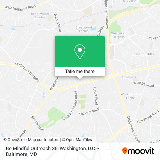Be Mindful Outreach SE map