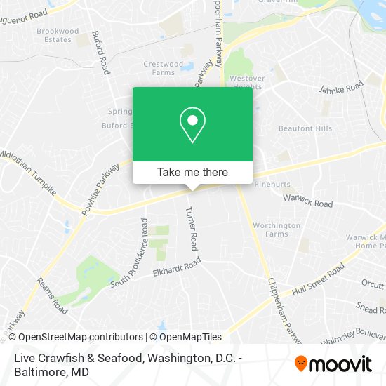 Live Crawfish & Seafood map