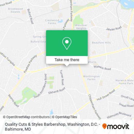 Quality Cuts & Styles Barbershop map