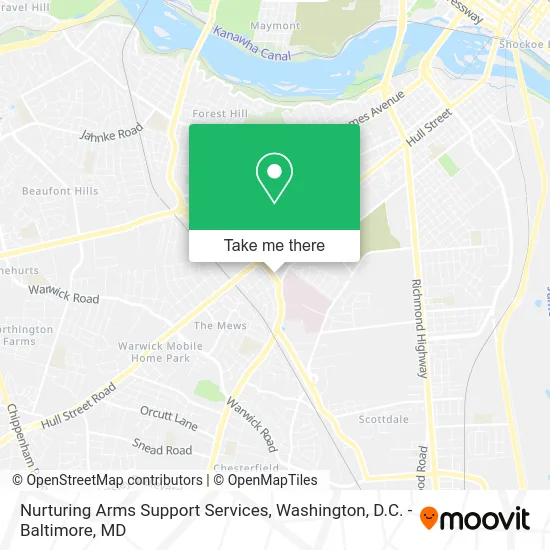 Nurturing Arms Support Services map