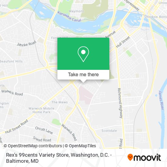 Rex's 99cents Variety Store map