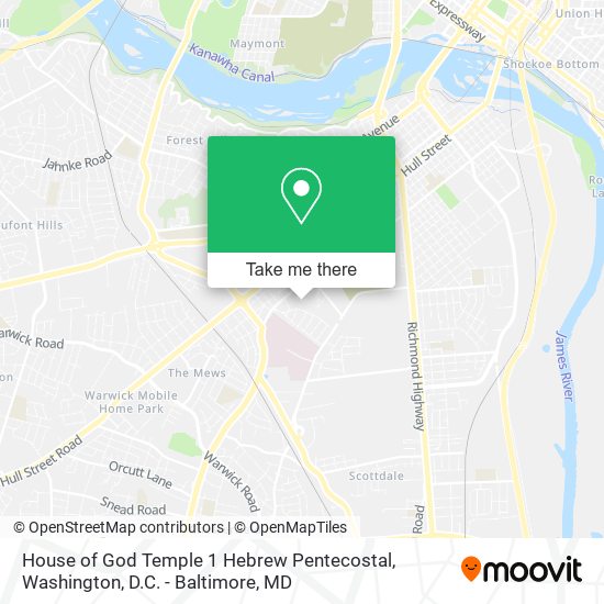 House of God Temple 1 Hebrew Pentecostal map