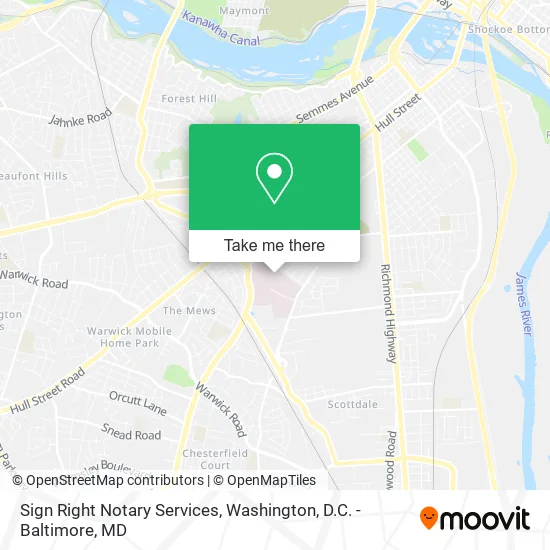 Sign Right Notary Services map
