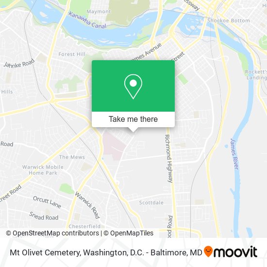 Mt Olivet Cemetery map