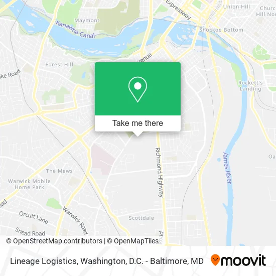 Lineage Logistics map