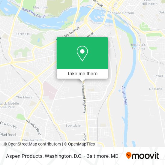Aspen Products map