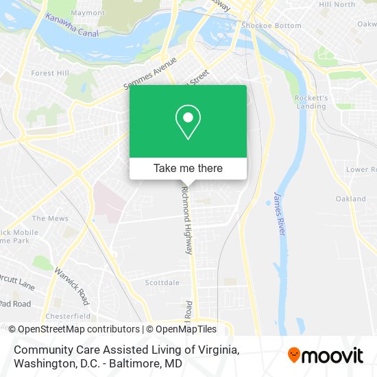 Community Care Assisted Living of Virginia map
