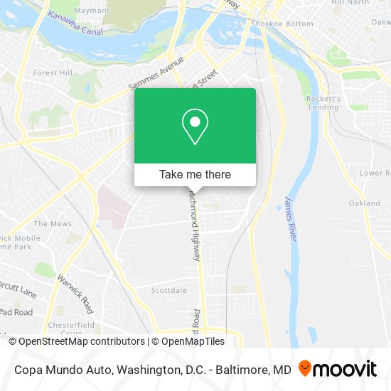 Copa Mundo Auto map