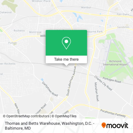 Thomas and Betts Warehouse map