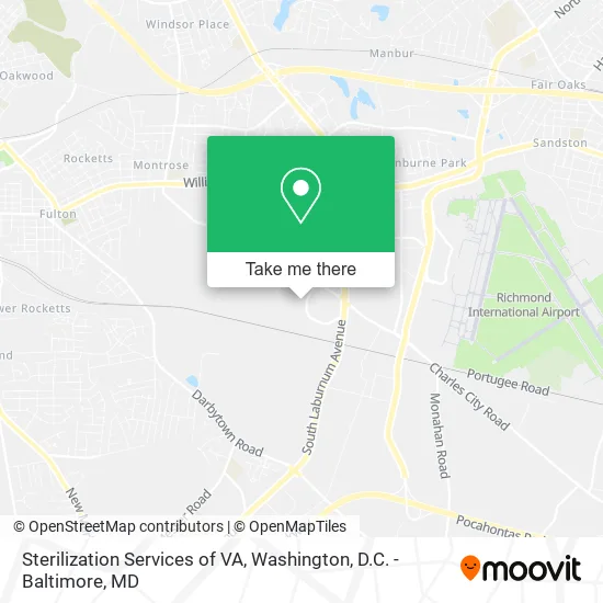 Sterilization Services of VA map