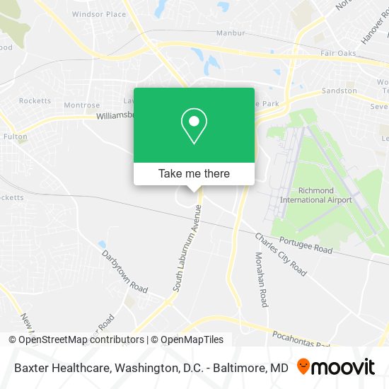 Baxter Healthcare map