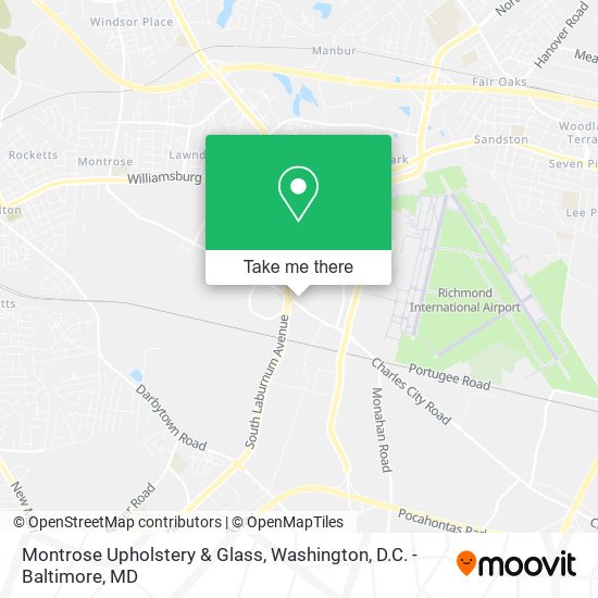 Mapa de Montrose Upholstery & Glass