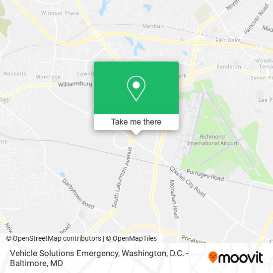 Vehicle Solutions Emergency map