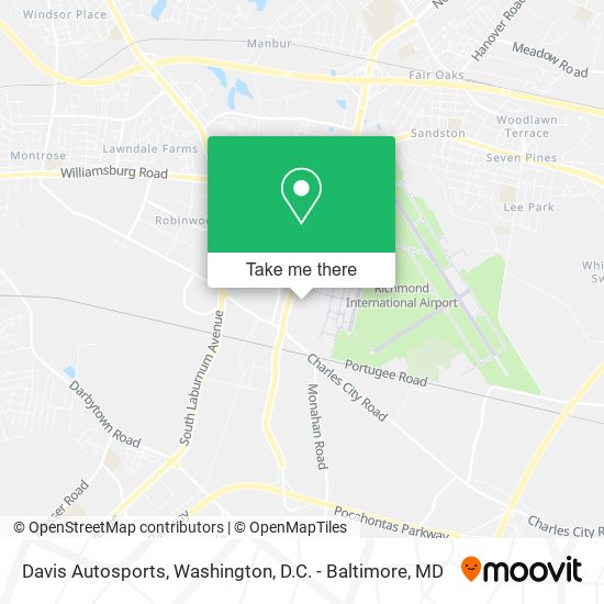Davis Autosports map