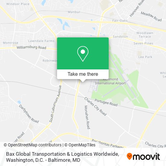 Bax Global Transportation & Logistics Worldwide map