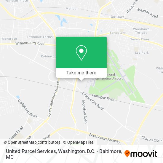 United Parcel Services map