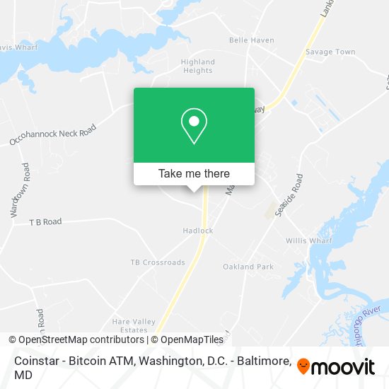 Mapa de Coinstar - Bitcoin ATM