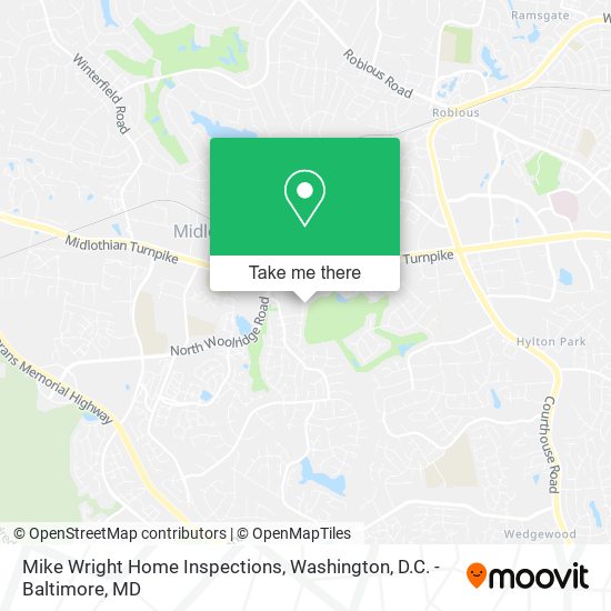 Mike Wright Home Inspections map