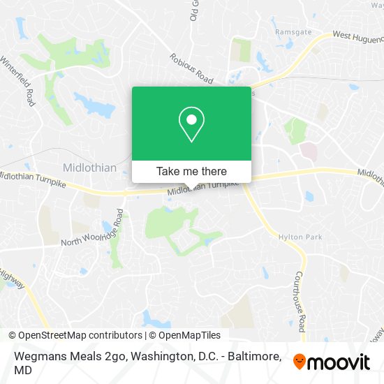 Wegmans Meals 2go map