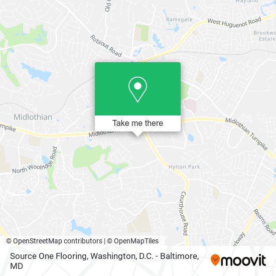 Source One Flooring map