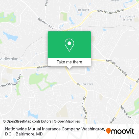 Mapa de Nationwide Mutual Insurance Company