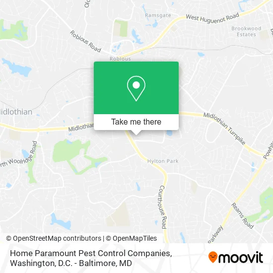 Mapa de Home Paramount Pest Control Companies
