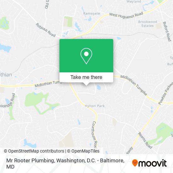 Mr Rooter Plumbing map
