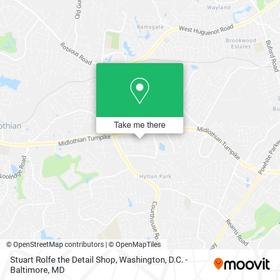 Stuart Rolfe the Detail Shop map