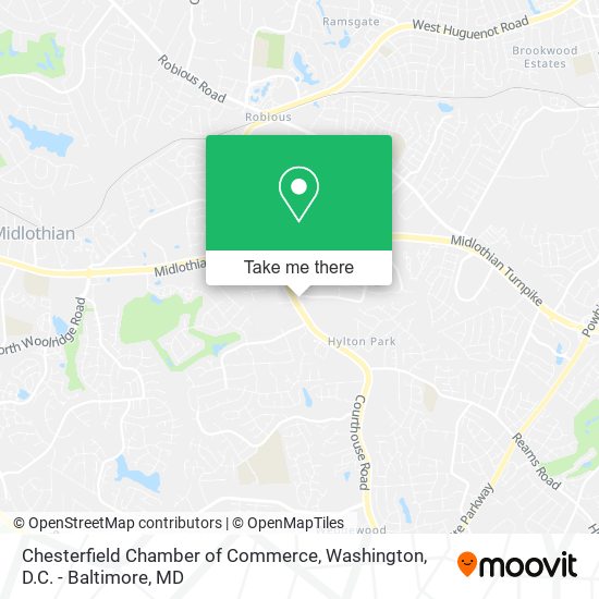 Mapa de Chesterfield Chamber of Commerce