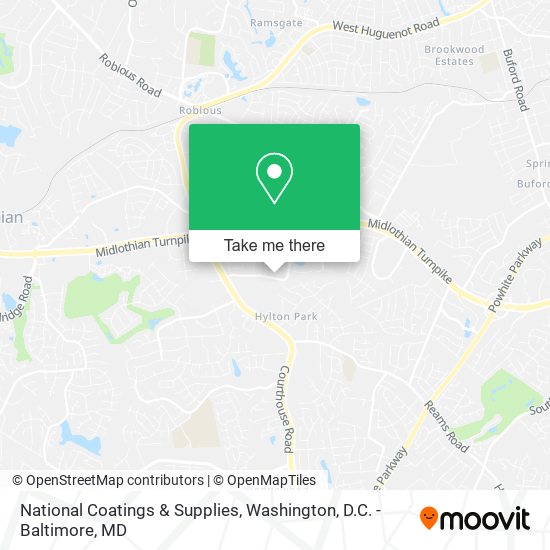 National Coatings & Supplies map