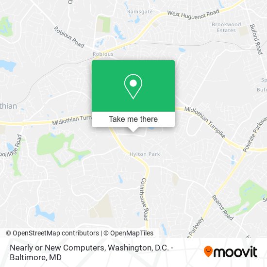 Nearly or New Computers map