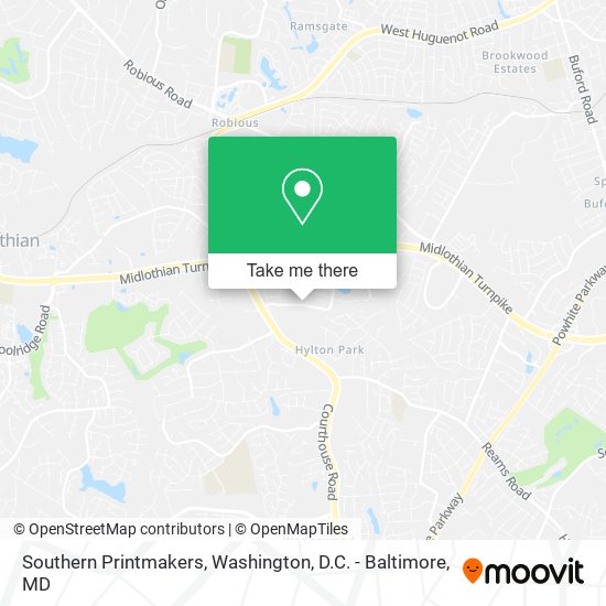 Southern Printmakers map