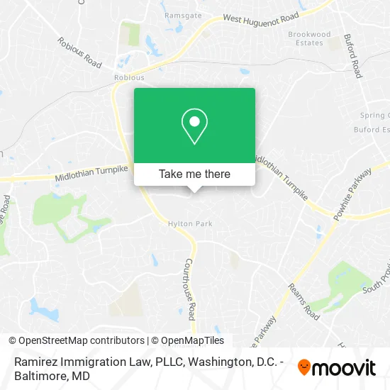 Mapa de Ramirez Immigration Law, PLLC