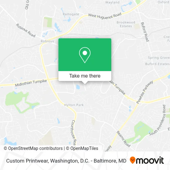 Custom Printwear map