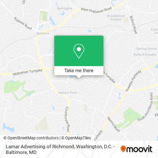 Lamar Advertising of Richmond map