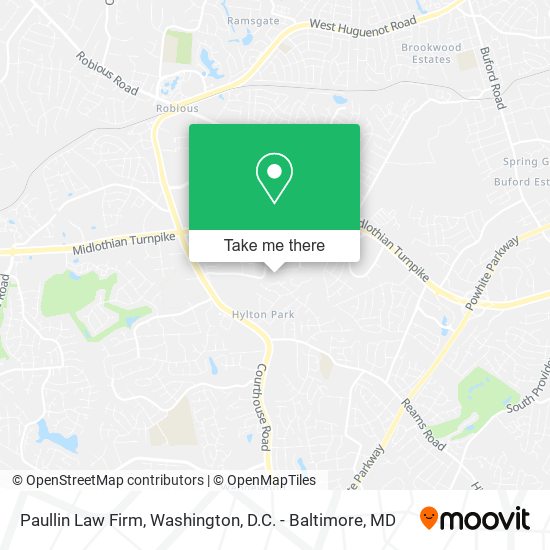 Paullin Law Firm map