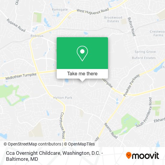 Cca Overnight Childcare map