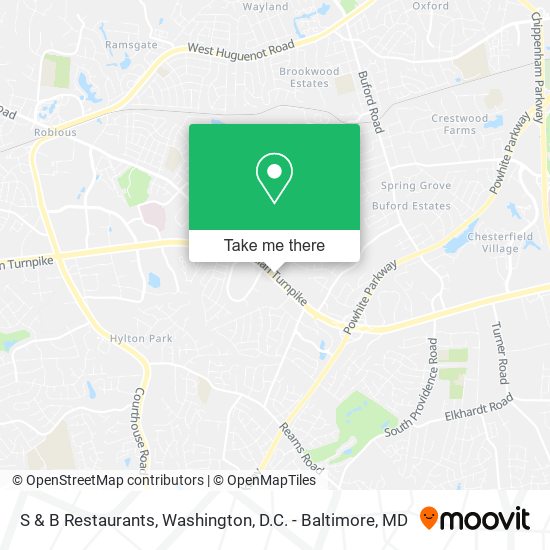 Mapa de S & B Restaurants