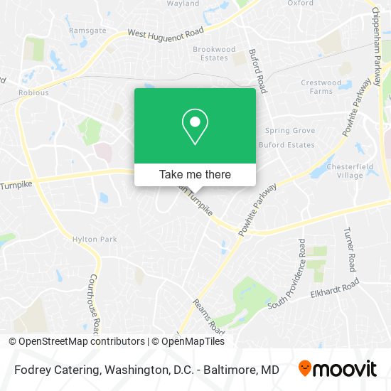 Mapa de Fodrey Catering