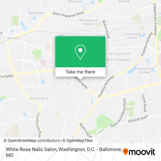 White Rose Nails Salon map