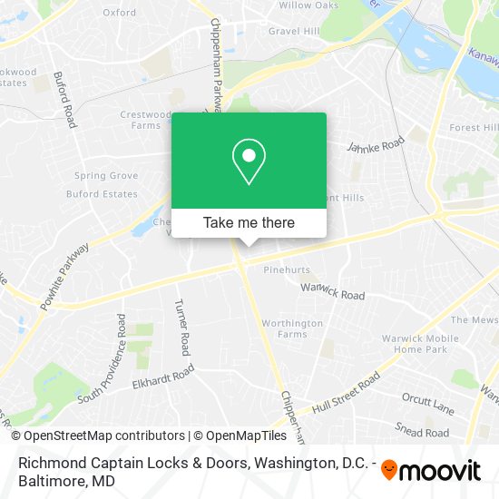 Richmond Captain Locks & Doors map