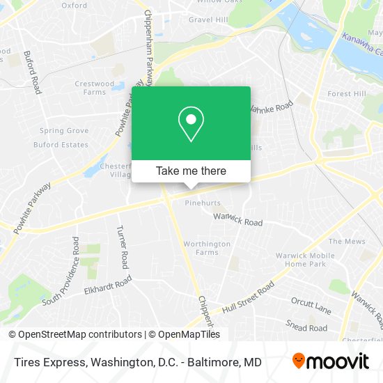 Tires Express map